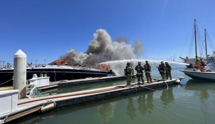 Investigators Look Into Cause Of Boat Fire At Channel Islands Harbor