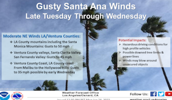 A Windy Wednesday For Ventura County