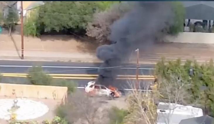 State Assembly Member Says Saturday's Hybrid Vehicle Fire In Ojai Example Of EV Battery Dangers