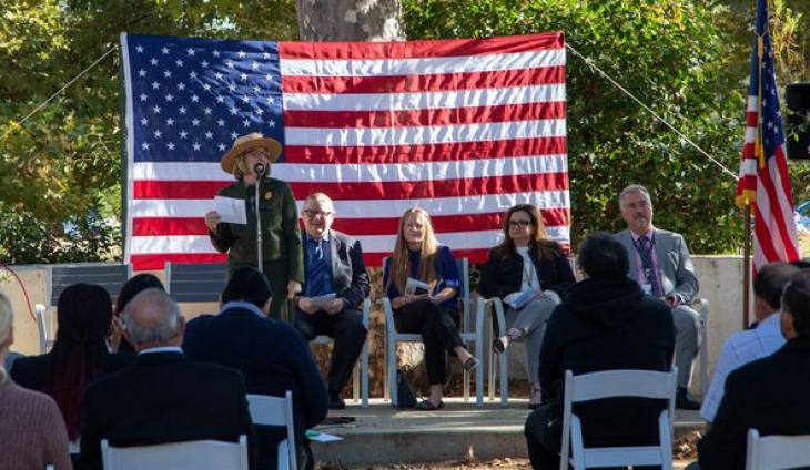 Santa Monica Mountains The Setting For Swearing-In New U-S Citizens