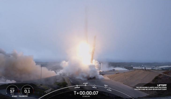 SpaceX Launches More Starlinks From Foggy Vandenberg SFB